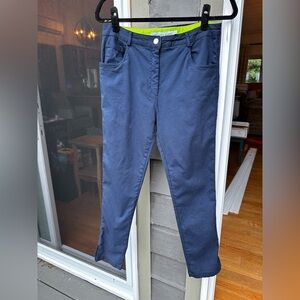 Gretchen Scott Women's Navy Straight Leg Pants Large